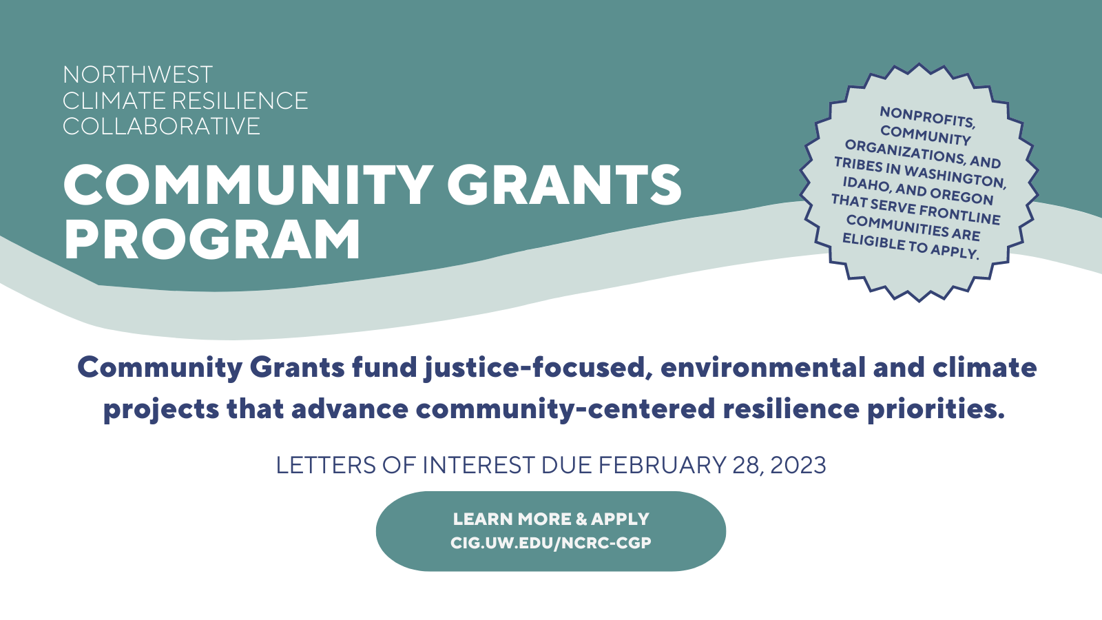 NW Resilience Collaborative launches Community Grants Program