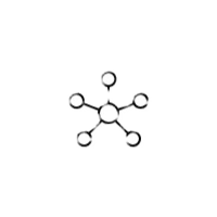 Node icon with five arms